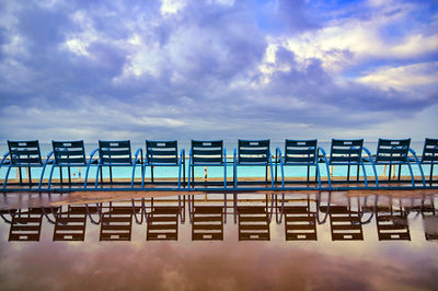 Low angle view of bridge against sky