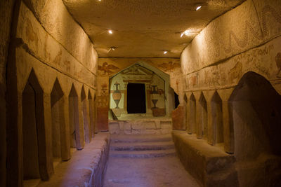 Corridor of historic building