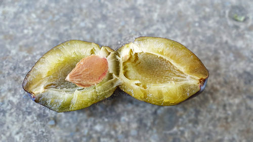 High angle view of fruits