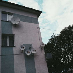 Low angle view of built structure against sky