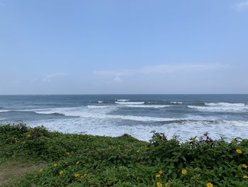 Scenic view of sea against sky