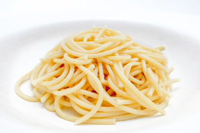 Close-up of pasta in plate