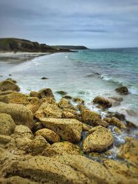 Rocks on beach