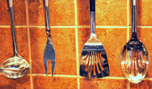 Close-up of kitchen utensils