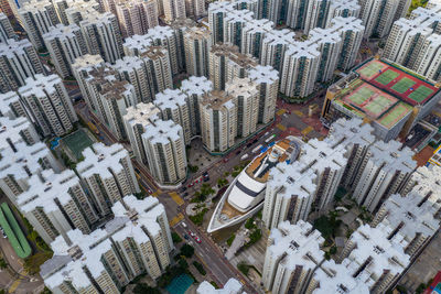 Full frame shot of buildings in city