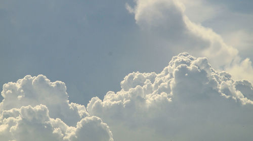 Low angle view of clouds in sky