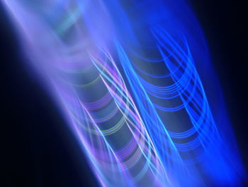 Close-up of illuminated light trails