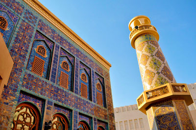 Low angle view of historical building against sky