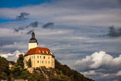 View of bell tower against sky