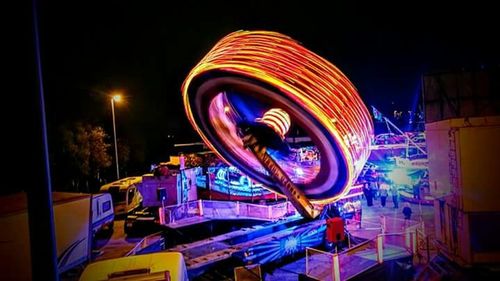 View of illuminated ferris wheel