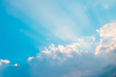 Low angle view of clouds in sky