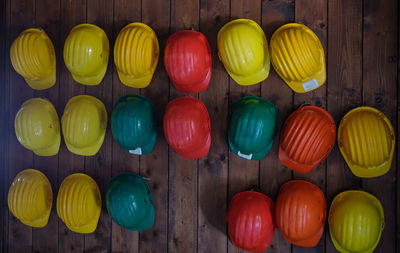 Directly above shot of multi colored candies