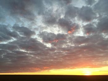 Scenic view of dramatic sky