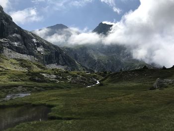 Scenic view of landscape against sky