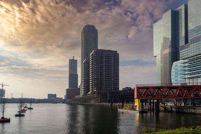 Kop van zuid, modern part of rotterdam