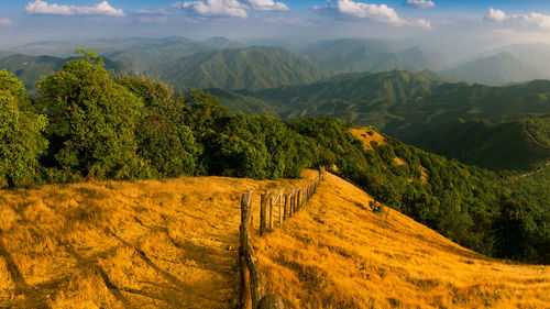 Scenic view of landscape against sky