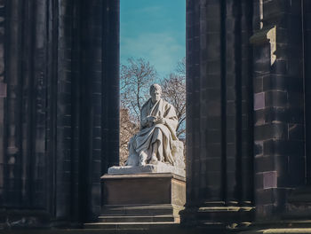 Scots monument, princes street gardens, edinburgh, scotland