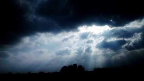 Low angle view of cloudy sky