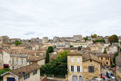 Buildings in city against sky