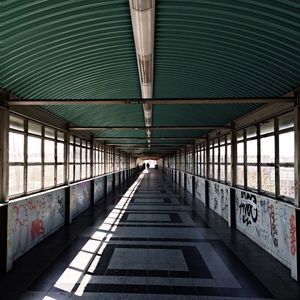 View of underground walkway