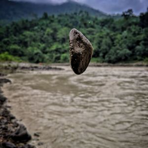 Scenic view of river against sky