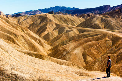 Man standing on mountains