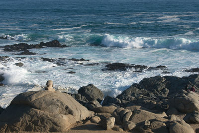 Rocks on beach