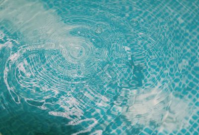 Full frame shot of rippled water in swimming pool