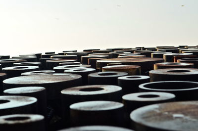 Close-up of piano keys