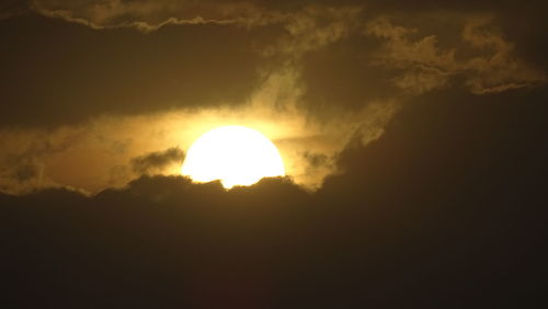 Silhouette landscape against sky during sunset