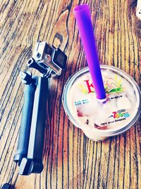 Directly above shot of wooden planks