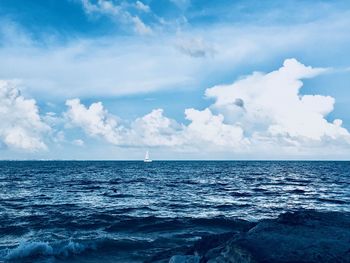 Scenic view of sea against sky