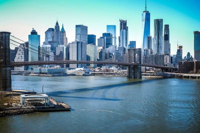 View of city at waterfront