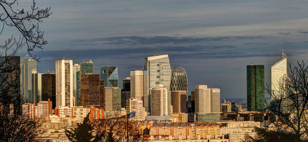 City skyline against sky