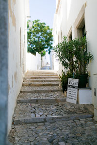 Alley amidst buildings in city