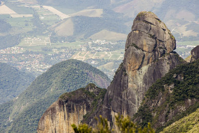 Panoramic view of rock formations