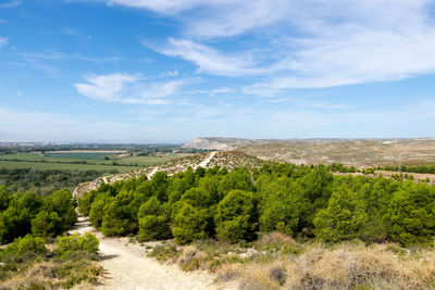 Scenic view of landscape against sky