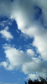 Low angle view of clouds in sky