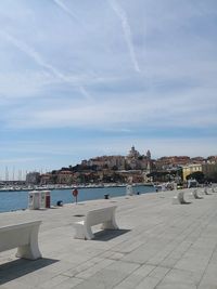 View of buildings in city at waterfront