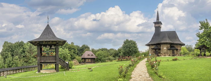 Ethnographic museum in chisinau, moldova on a summer day.