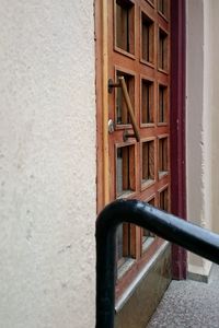 Close-up of closed door