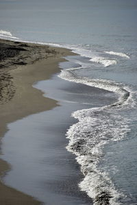 Scenic view of beach against sea