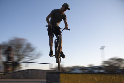 Portrait of bmx rider