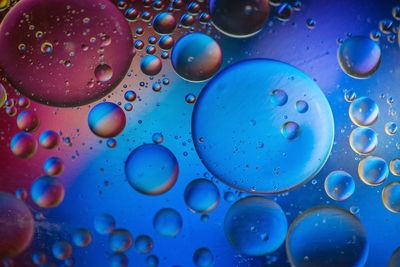 Full frame shot of water bubbles