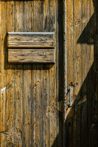 Full frame shot of wooden door