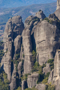 View of rock formations