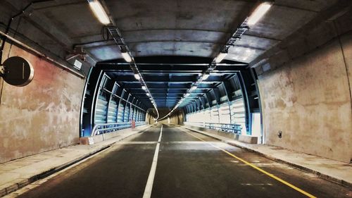 Empty subway tunnel