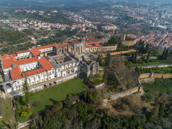 High angle view of townscape