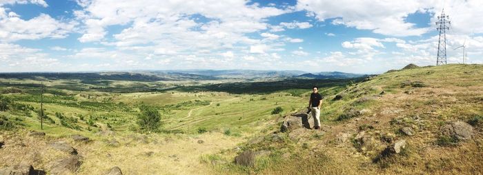 Scenic view of landscape against sky