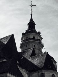 Low angle view of temple against sky